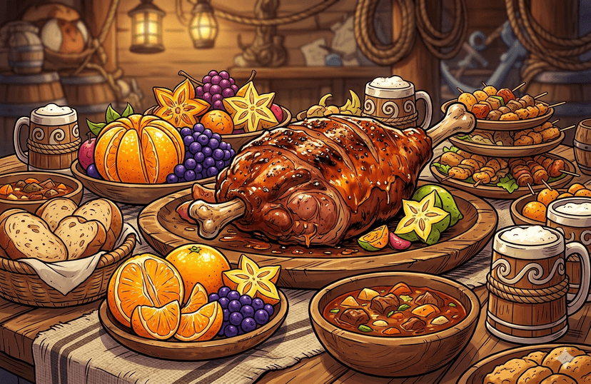 A table set for a feast, abundance and restoration